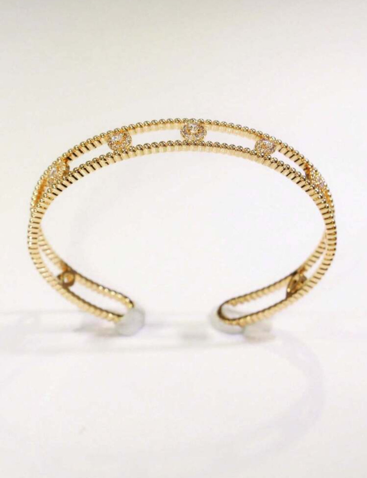 Bracelet en cuivre, plaqué or 18 carats