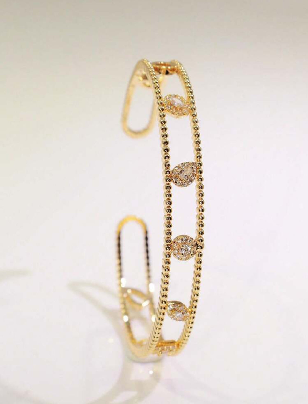 Bracelet en cuivre, plaqué or 18 carats