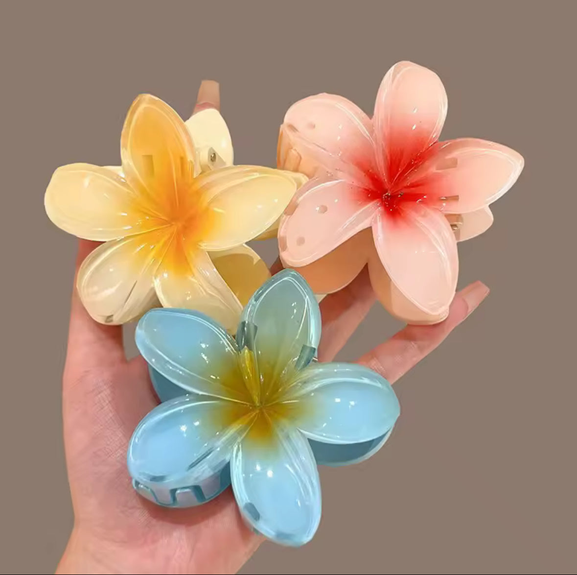 Pince à cheveux en fleur