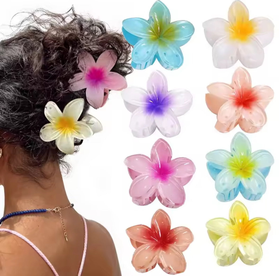 Pince à cheveux en fleur