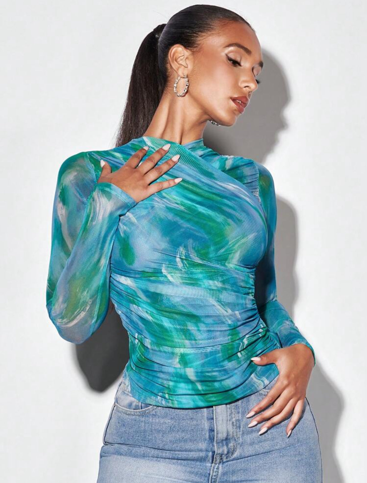 SHEIN BAE T-shirt Tie Dye
À Ruché