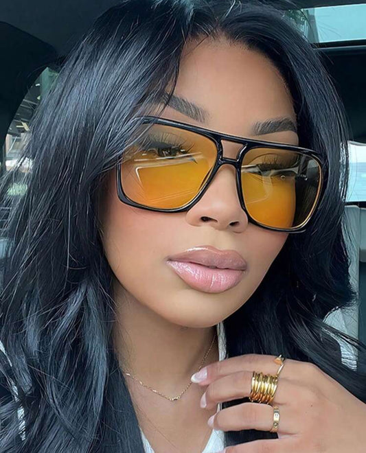 Lunettes carrées de style rétro