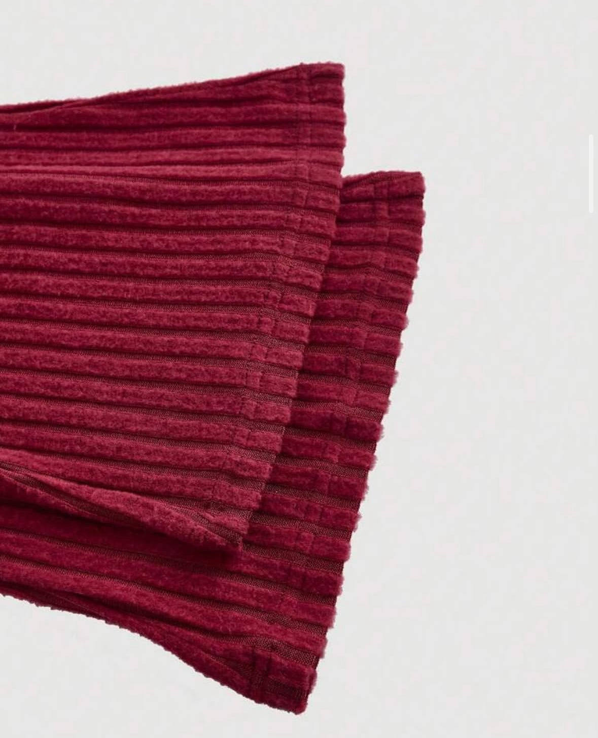 SHEIN MOD - Pantalon évasé à taille basse en maille rouge à motif ancre pour femmes