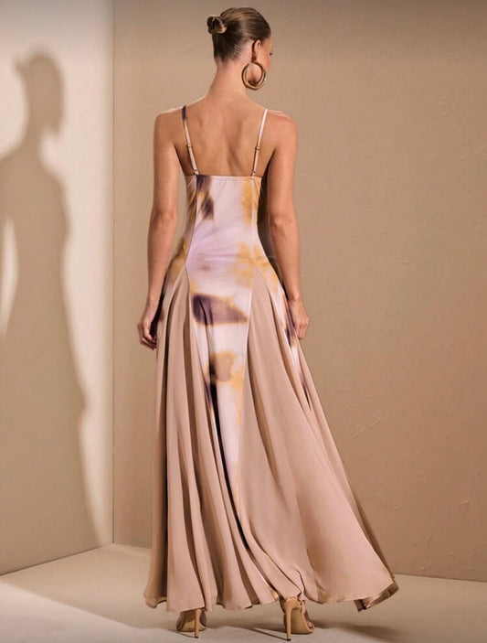 SHEIN BAE - Robe à imprimé dégradé avec ourlet surdimensionné