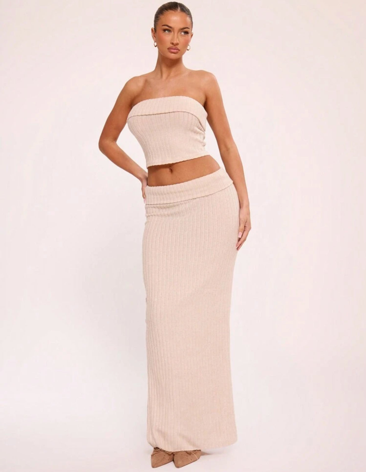 MUSERA - ensemble côtelé en tricot