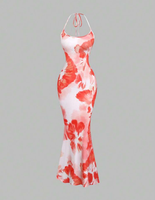 Shein Sweetra - Robe longue imprimée