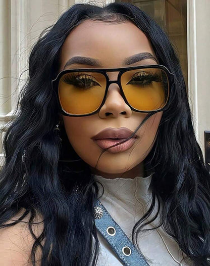 Lunettes carrées de style rétro