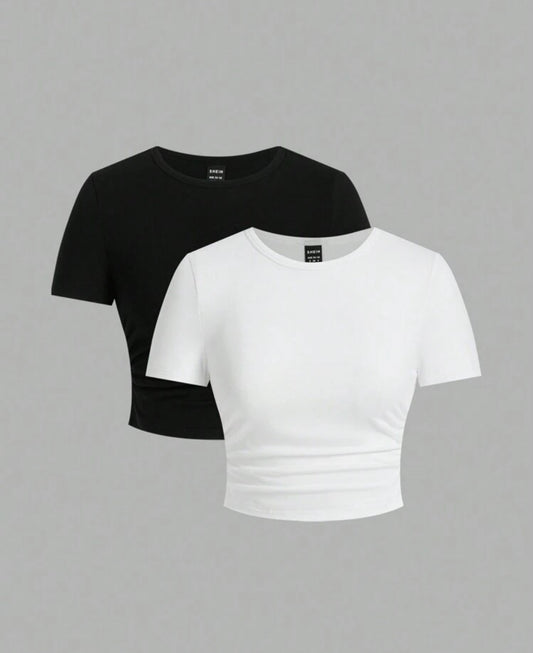 Set de deux tops moulants