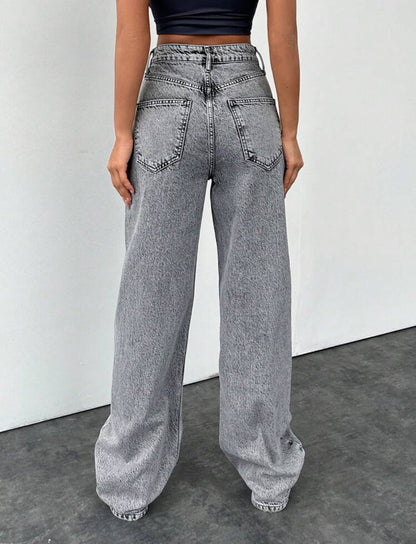 SHEIN Cottnline - Jean Avec
Braguette Zippée