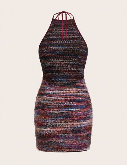 SHEIN ICON Robe moulante mini à encolure en V