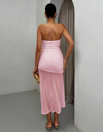 SHEIN BAE Robe bandeau unie