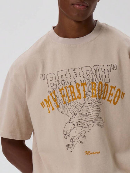 Musero - T-shirt graphique surdimensionné avec slogan
