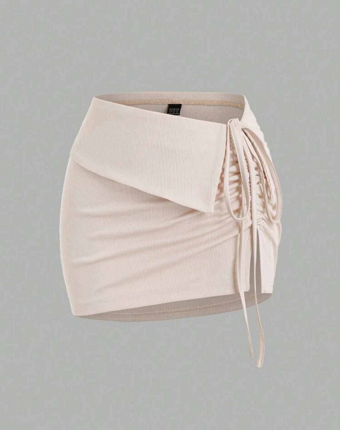 Shein Sweetra - Jupe courte à taille froncée et à cordon