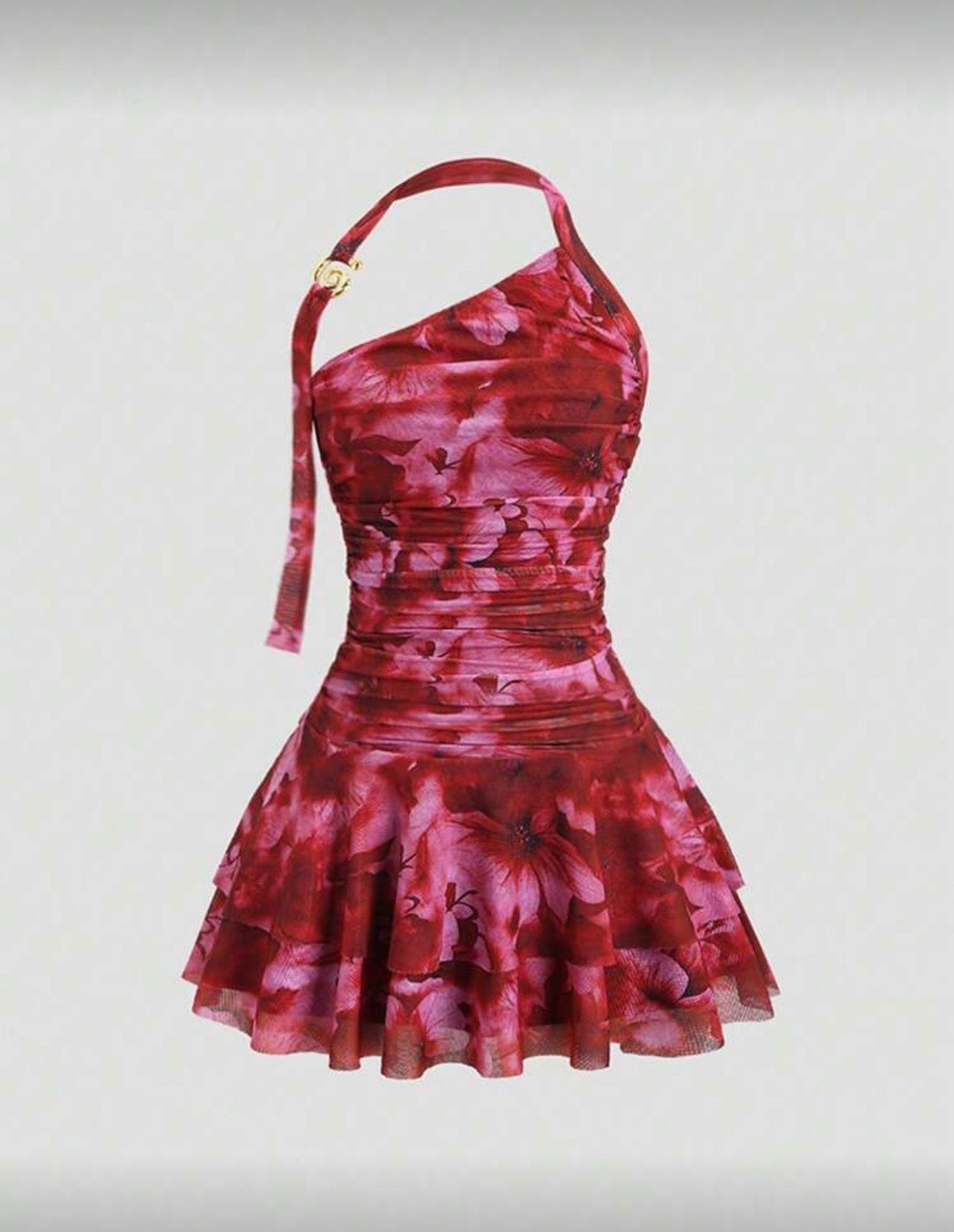 Sweetra - Robe mini évasée avec dos ouvert