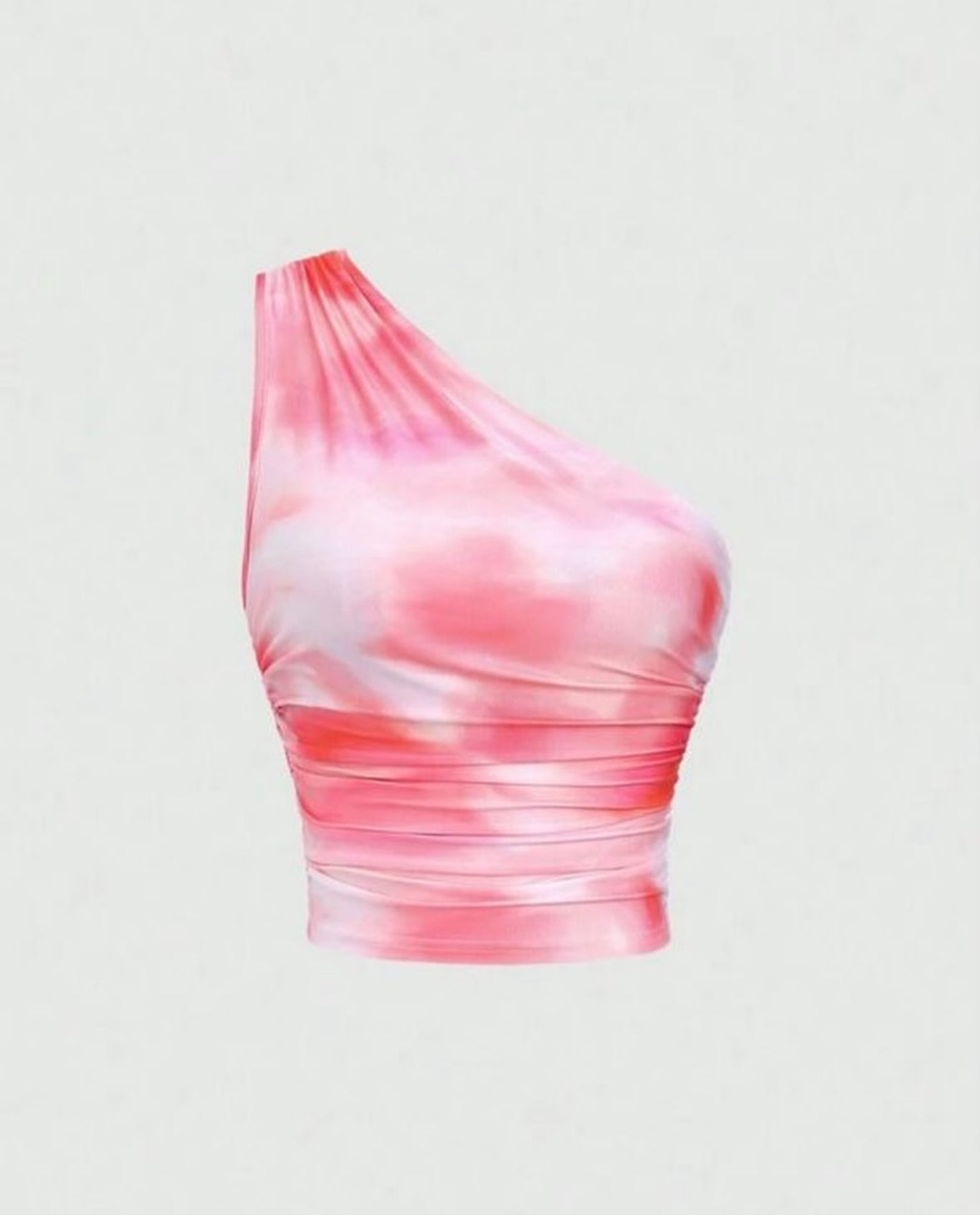 Shein - top imprimé élégant et polyvalent à col asymétrique
