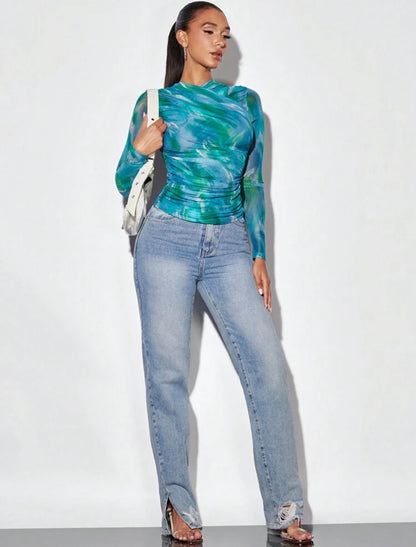 SHEIN BAE T-shirt Tie Dye
À Ruché