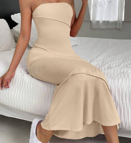Longue robe bustier