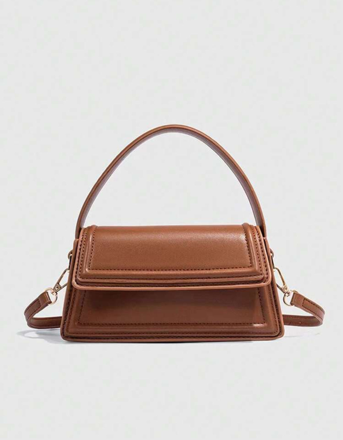 Sac carré petit pour femme, en matériau PU
