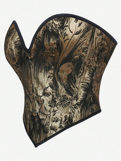 Top corset sans bretelles, caraco façonneur de la silhouette