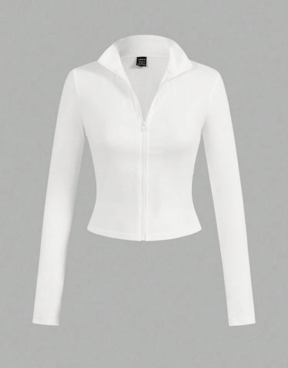 Shein Ezwear - Top de sport à manches longues pour femmes