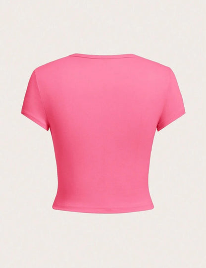 SHEIN EZwear - 4 pièces/set T-shirt moulant