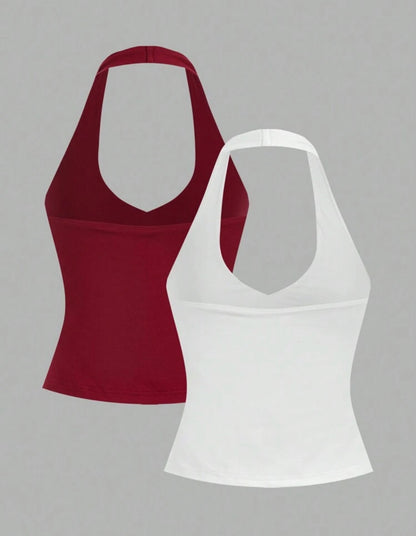 SHEIN BASICS 2 pièces/Set Débardeurs ajustés