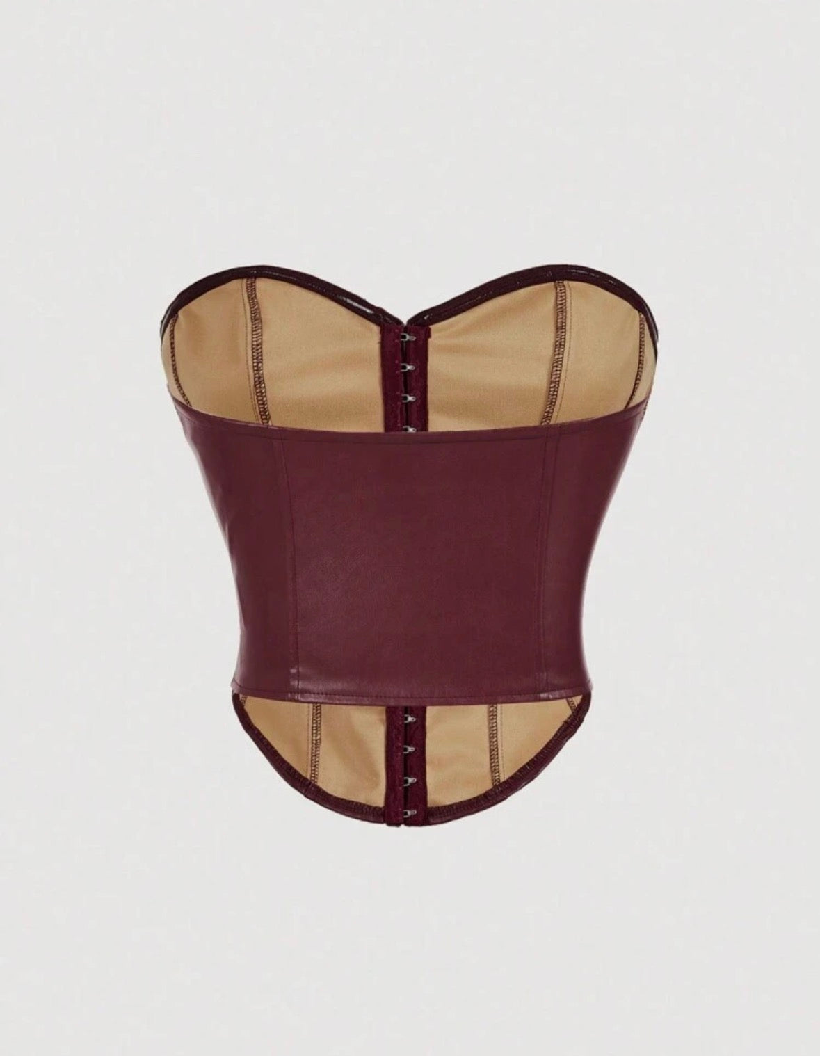 SHEIN MOD - Top de corset en PU massif