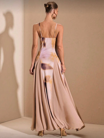 SHEIN BAE - Robe à imprimé dégradé avec ourlet surdimensionné