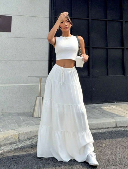 Shein EZwear - longue jupe d’été