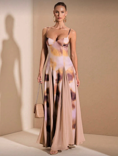 SHEIN BAE - Robe à imprimé dégradé avec ourlet surdimensionné