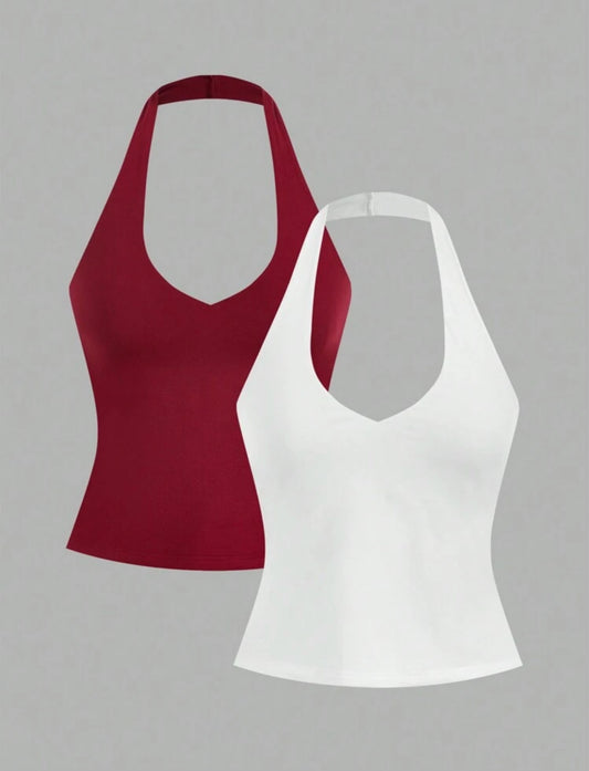 SHEIN BASICS 2 pièces/Set Débardeurs ajustés