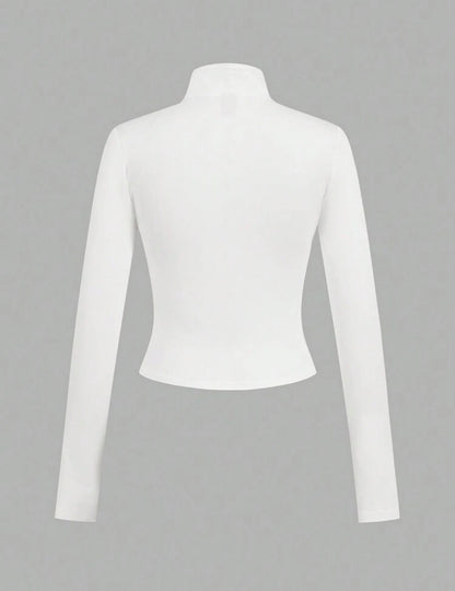 Shein Ezwear - Top de sport à manches longues pour femmes