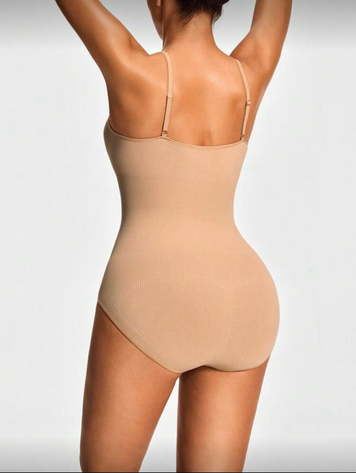 Shapelle Forme Combinaison moulante côtelée unie pour femme