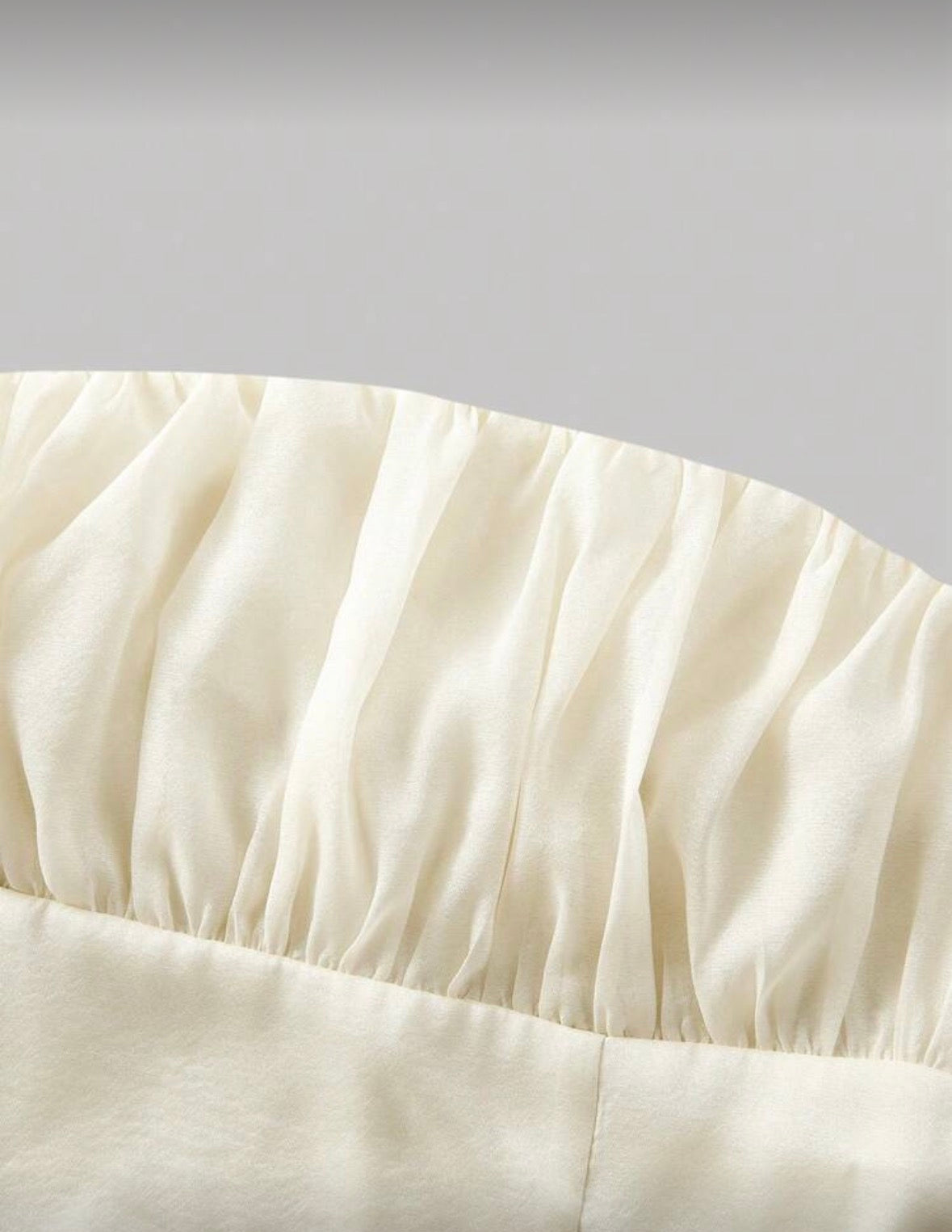 SHEIN MOD - Robe mini en organza à volants ajustée et froncée