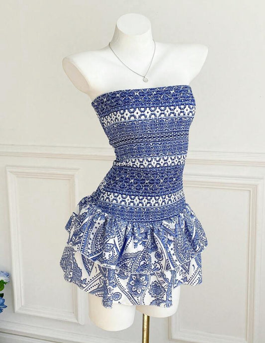 Elamini - Robe bandeau
imprimée décontractée pour les vacances