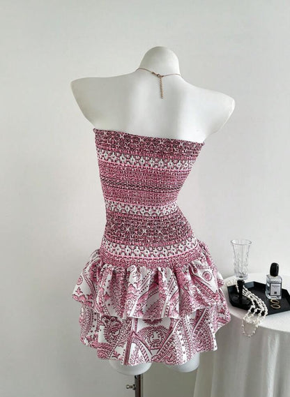 Elamini - Robe bandeau
imprimée décontractée pour les vacances