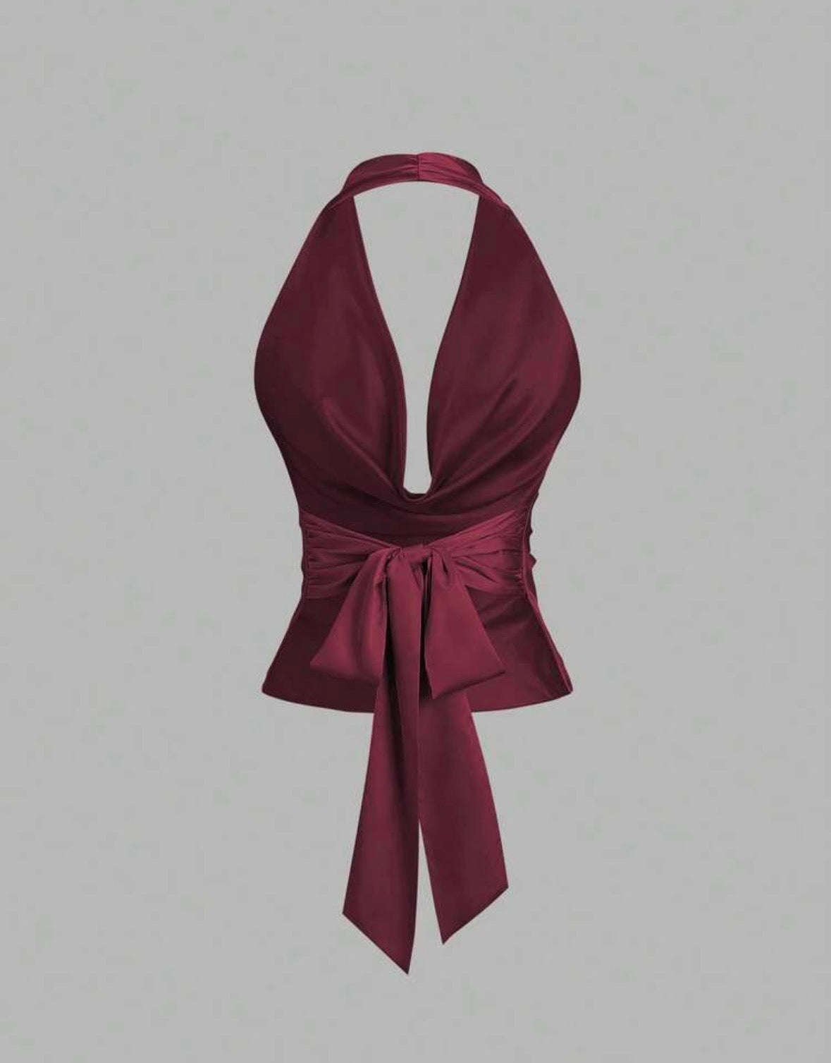 SHEIN Sweetro - Débardeur en satin avec nœud papillon, couleur unie