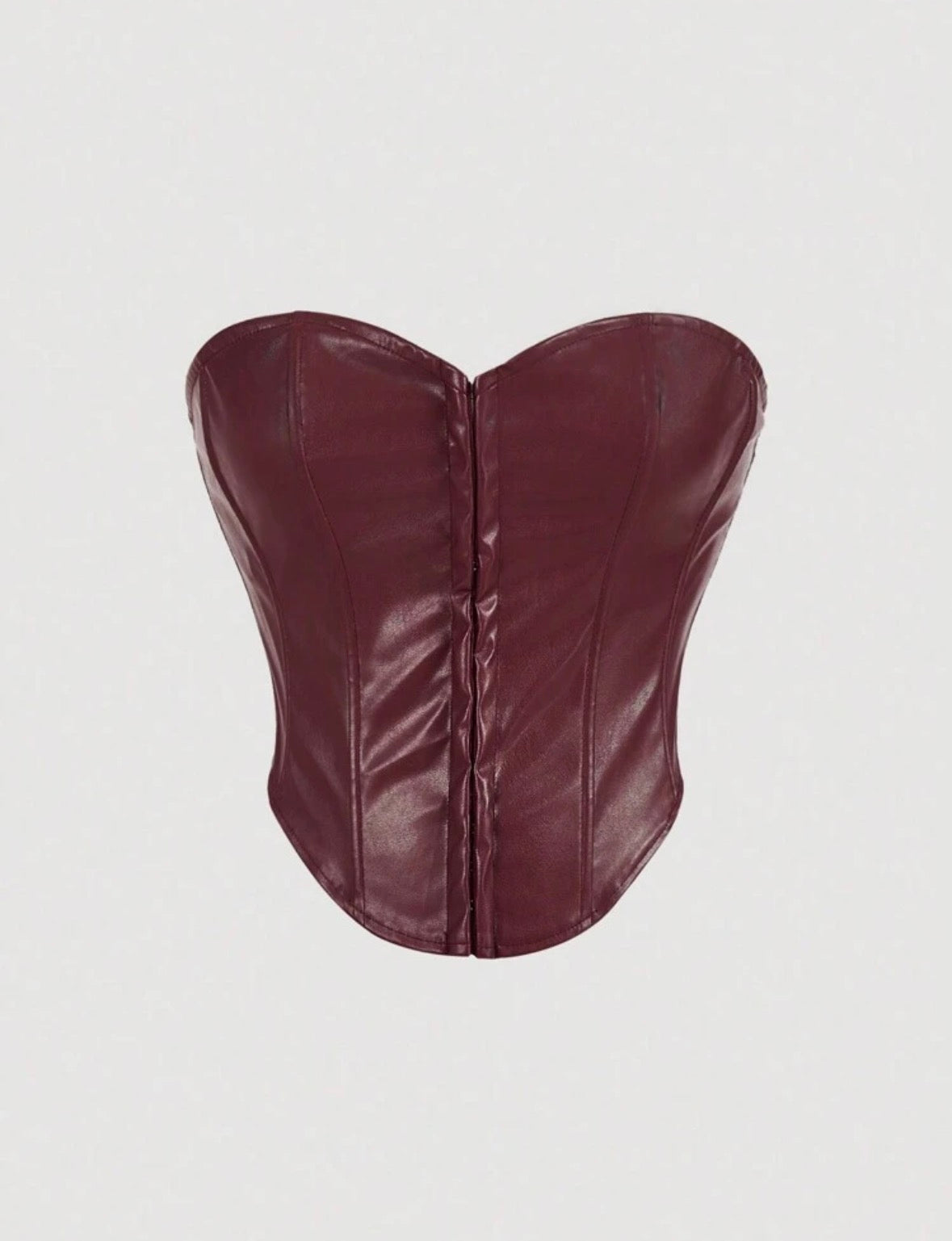 SHEIN MOD - Top de corset en PU massif